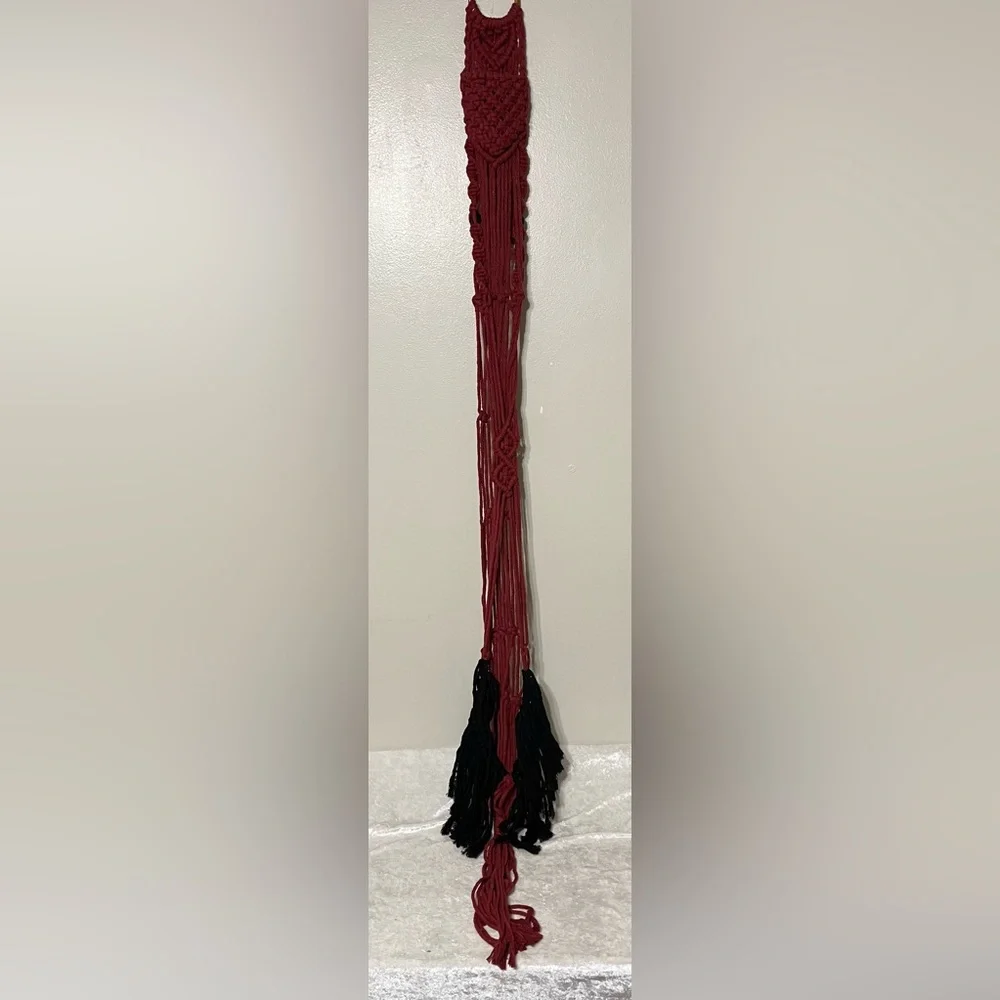 Macrame plant holders-Two